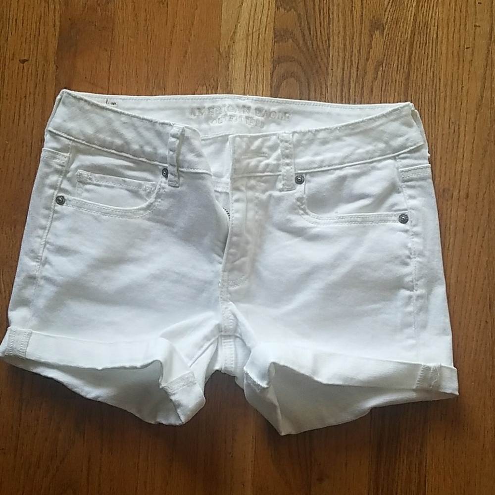 white AE shorts